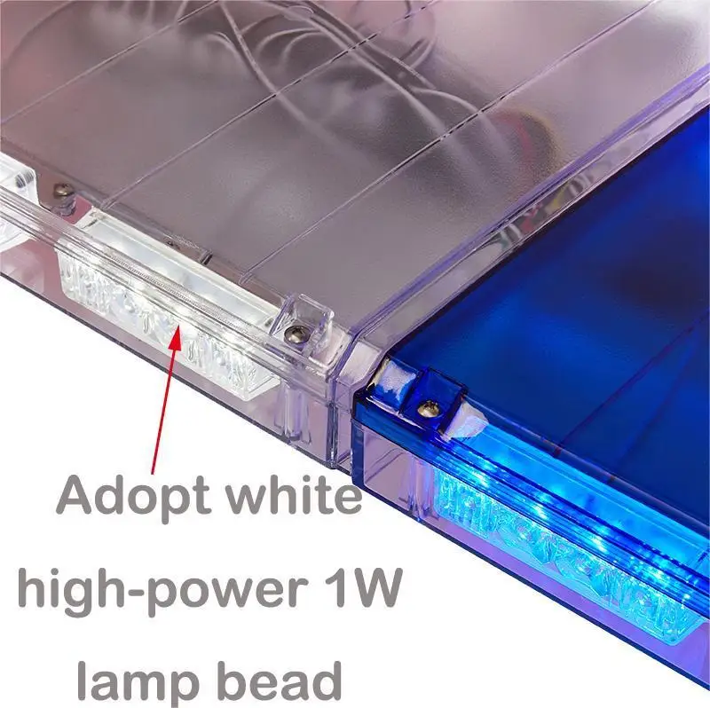 Wholesale Emergency Red And Blue Road Flashing Warning Lamp For Fire Ambulance Car Led Light 12V