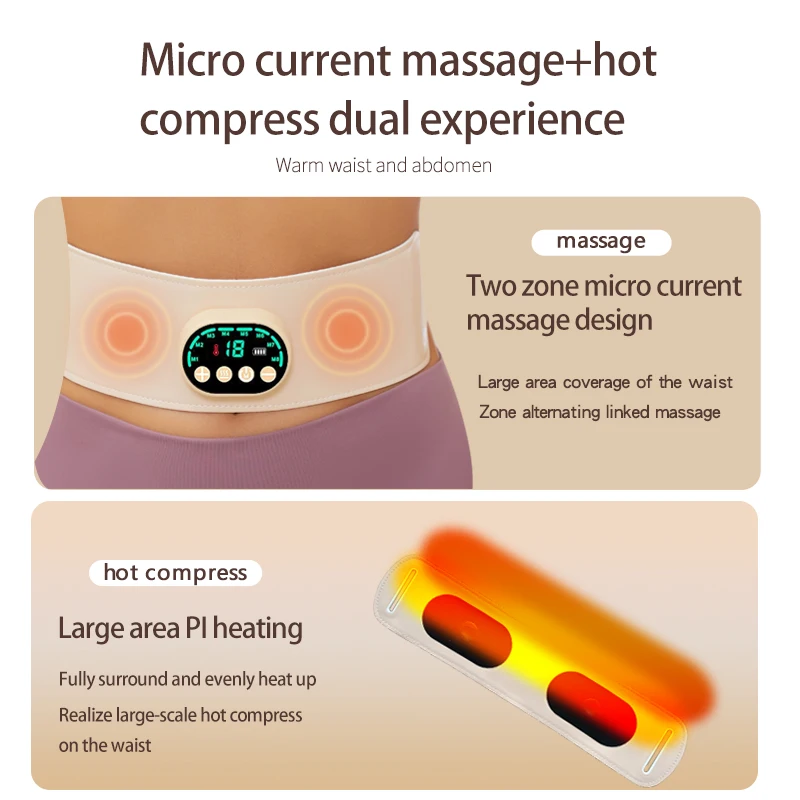 Menstrual Period Pain Warm Belt Portable Massage Cramp Pain Relief Menstrual For Women