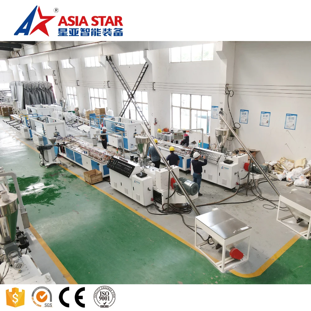China Supplier Box Plate Plastic Ceiling Wall Panel PVC Foam Board Extrusion Interior Exterior Wallboard Extruder Making Product