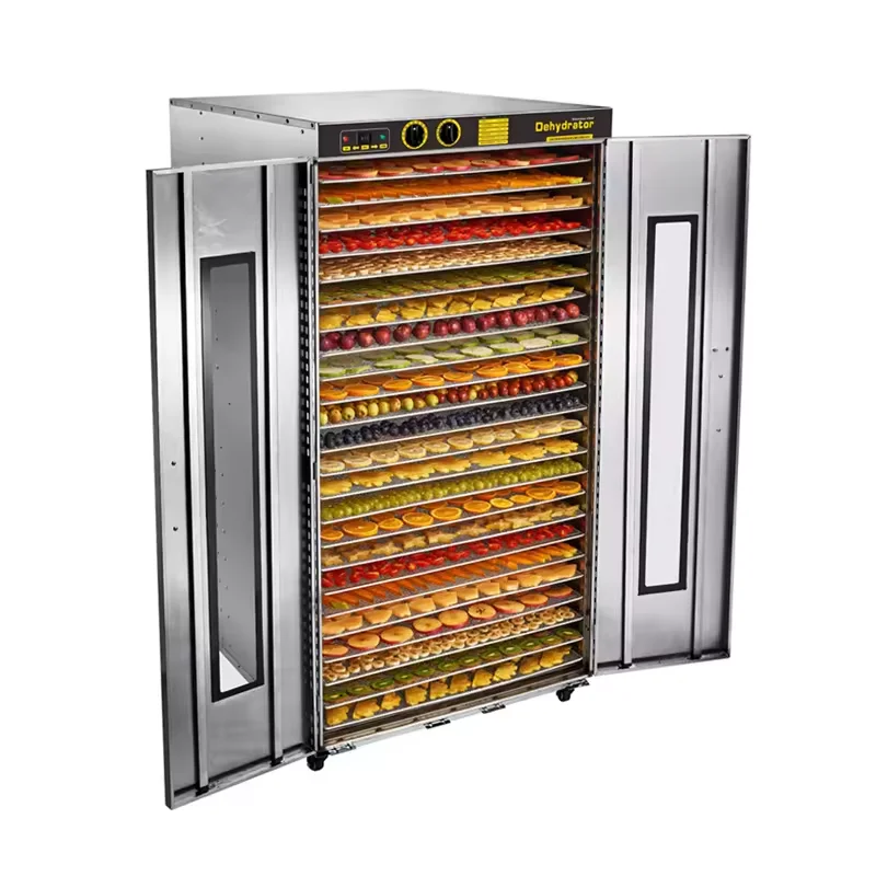 20 Trays Commercial Food Fruits Vegetables Drying Machine Dehydrator Supplier Stainless Steel Electric OEM Factory Oven for Sale