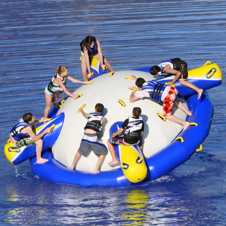 Customized Aqua Park Games Spinning Inflatable Disco Boat Inflatable Disco Towable Inflatable Sport Ski Towable Tube