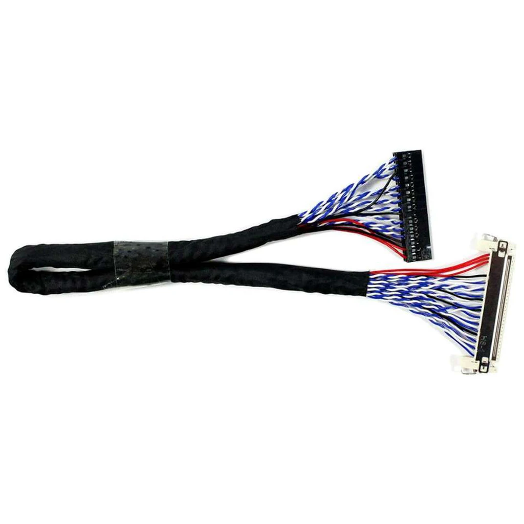 Custom 30 pin LVDS cable Assembly Laptop Lcd Screen Cable 40 Pin Lvds Cable