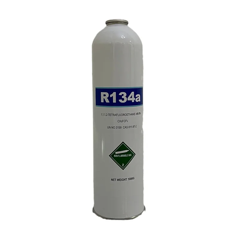 stocks good quality HFC 134A  99.99% 1KG r134a refrigerant gas R134a