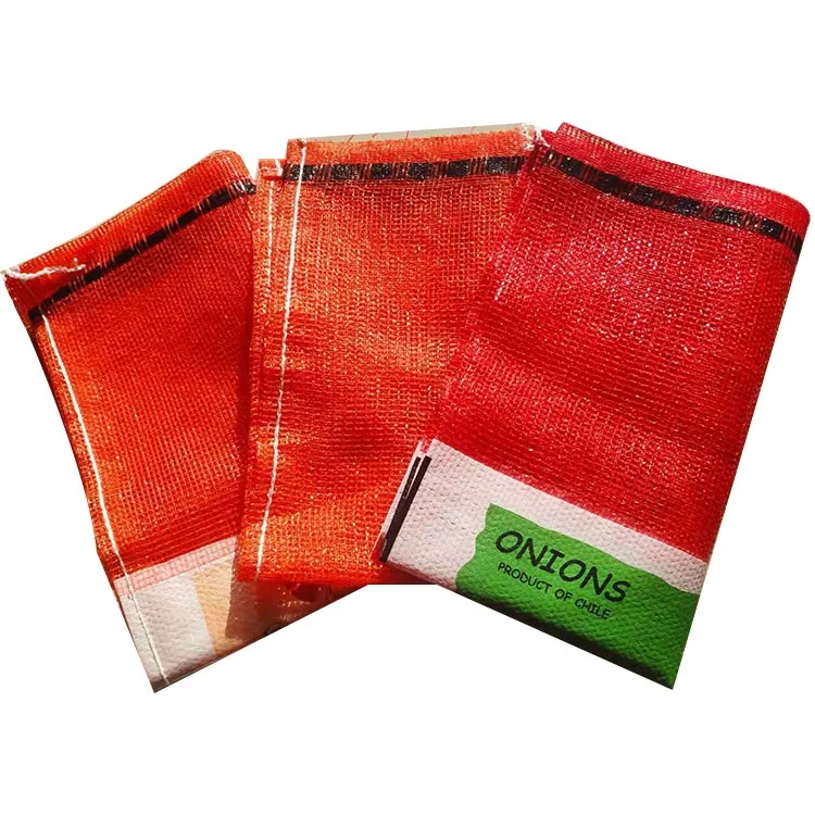 
OEM 50kg red mesh bag woven polypropylene pp leno onion mesh bag 