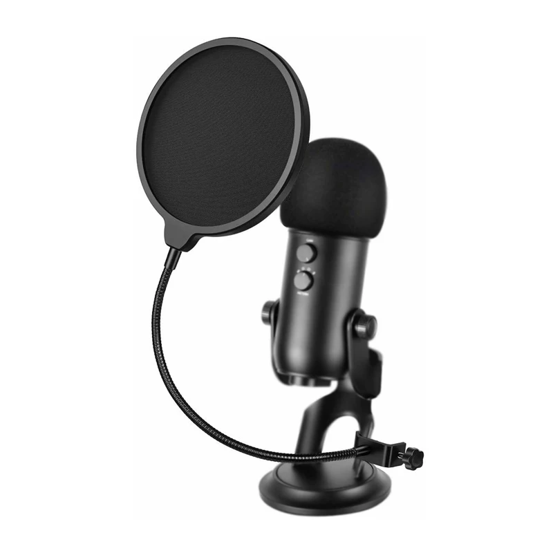 
Microphone Pop Filter Vocal Recording Microphone Reflection Filter Foam Studio Ball Filter For Microphone 