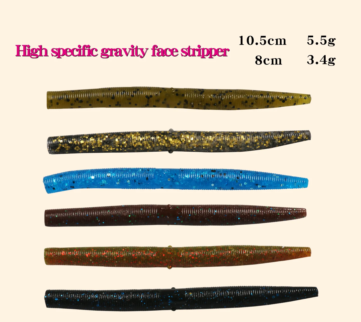 Wholesale soft bait customized soft plastic bait bags fishing worm lure