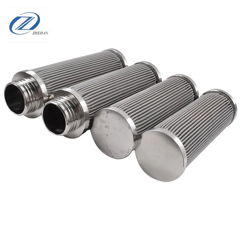 Stainless steel air compressor oil filter element Sewage treatment filter element Filter element for injection molding machine