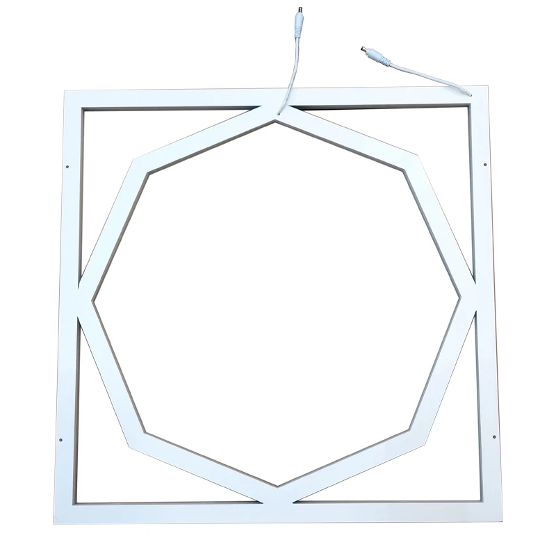 Современная квадратная плоская светодиодная панель с алюминиевой решеткой