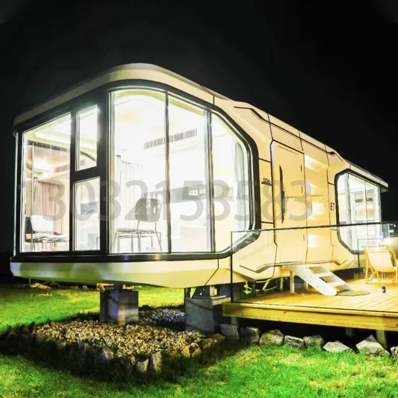 Movable feature landscape Hotel scenic camping ground network red homestay cabin creative glass sun room