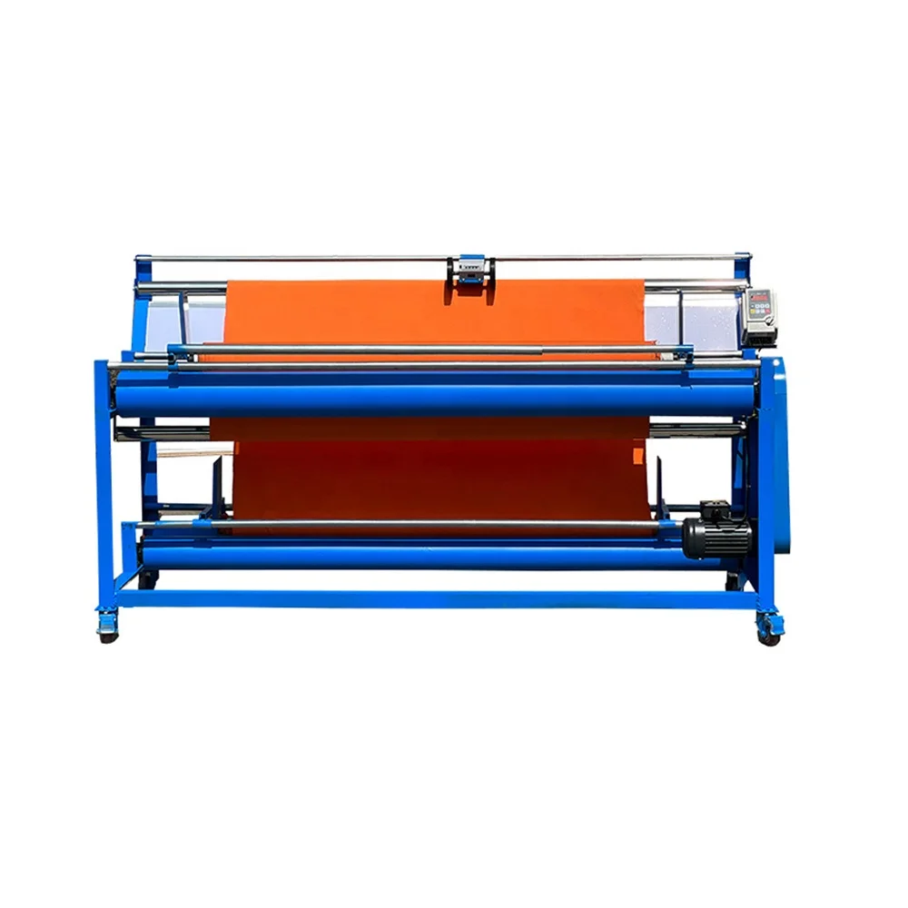 industrial good price cloth rolling machine cloth winding  taking-up machine cloth measuring machine rewinding machine