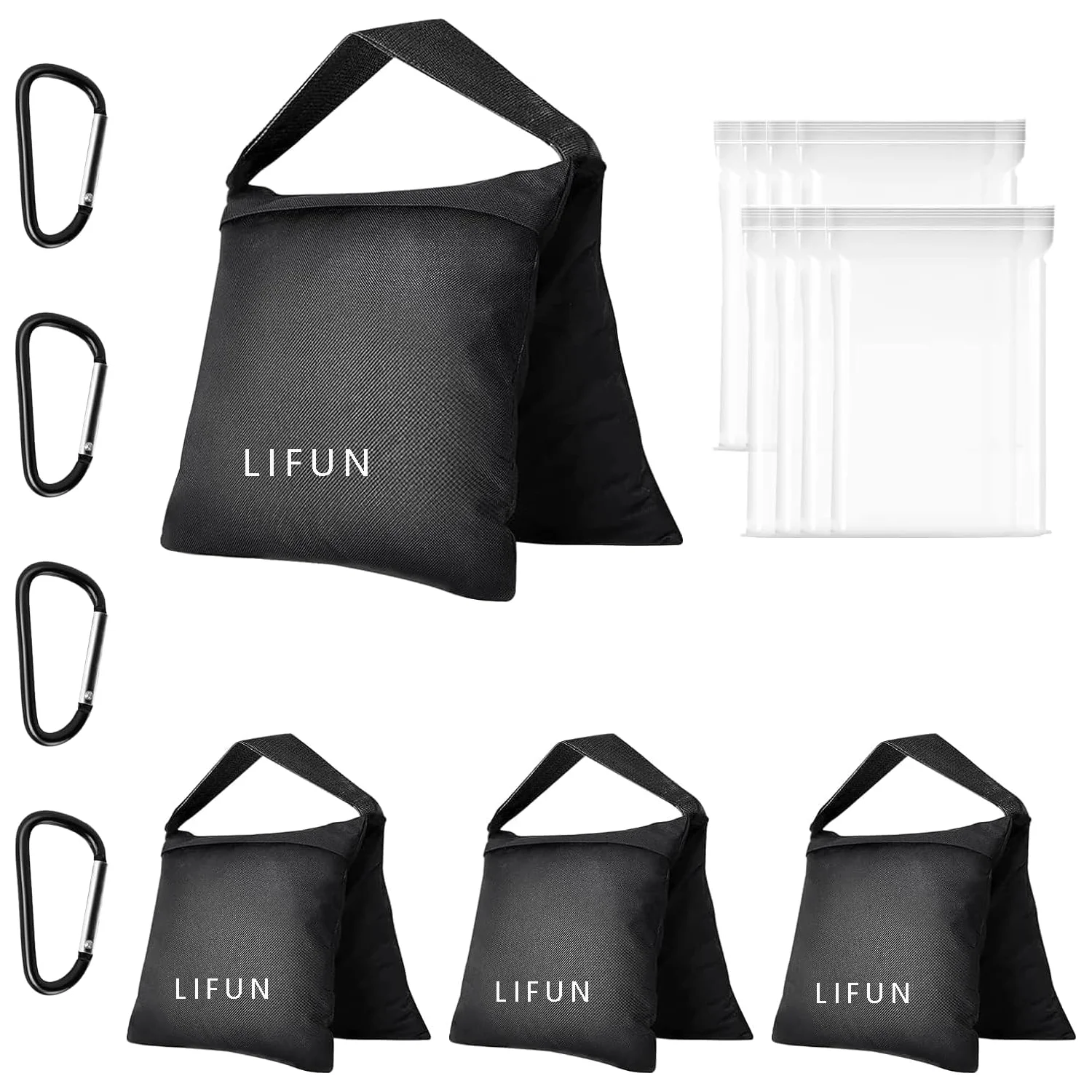 Heavy Duty Sandbag,Weight Bags Photo Studio Saddlebag Design for Photography Stand Light Stand Tripod