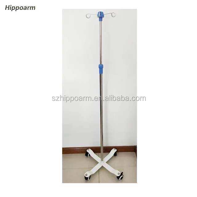 Adjustable Stainless Steel drip stand iv pole for clinic