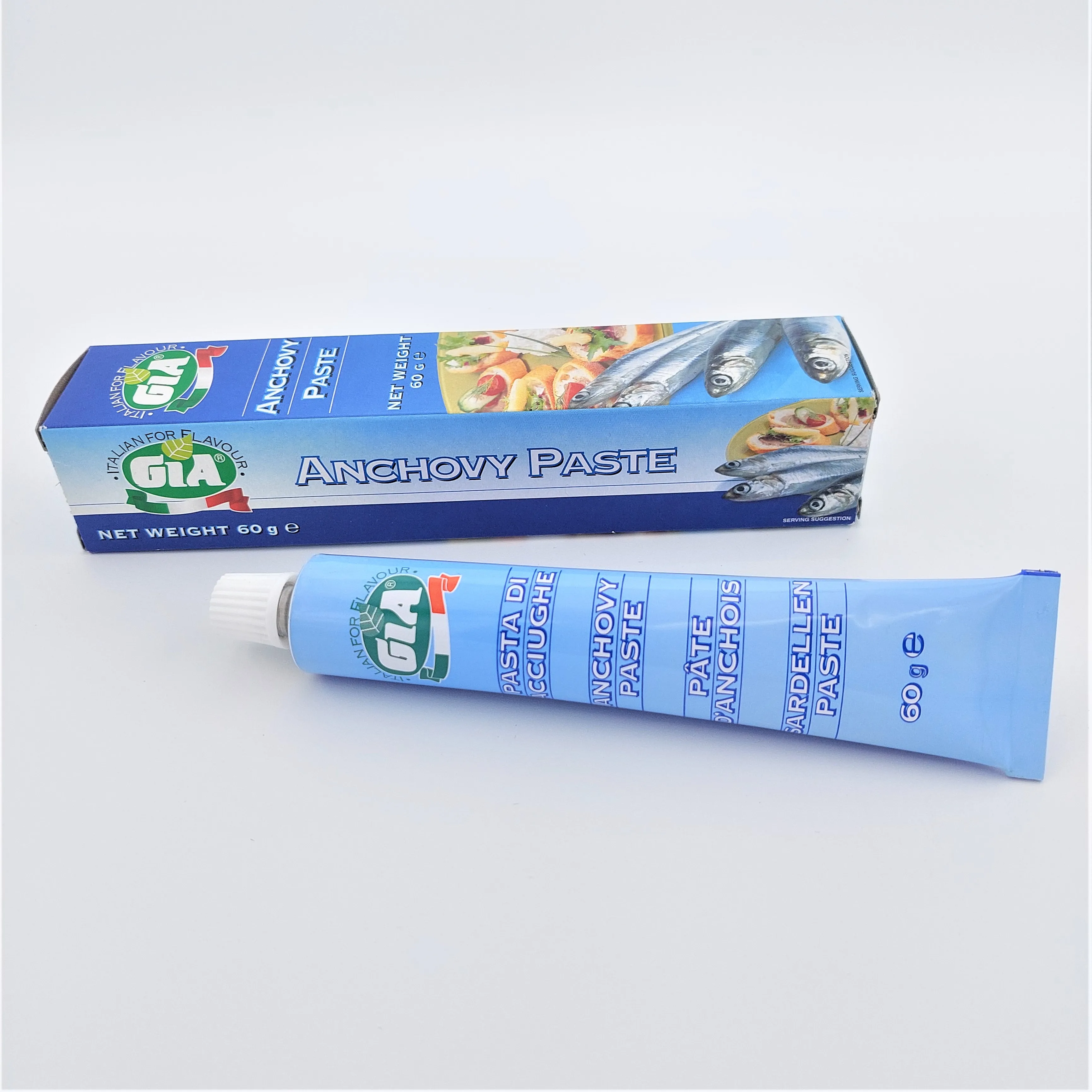 high quality made in italy ANCHOVY PASTE 60 g in tube GIA for export