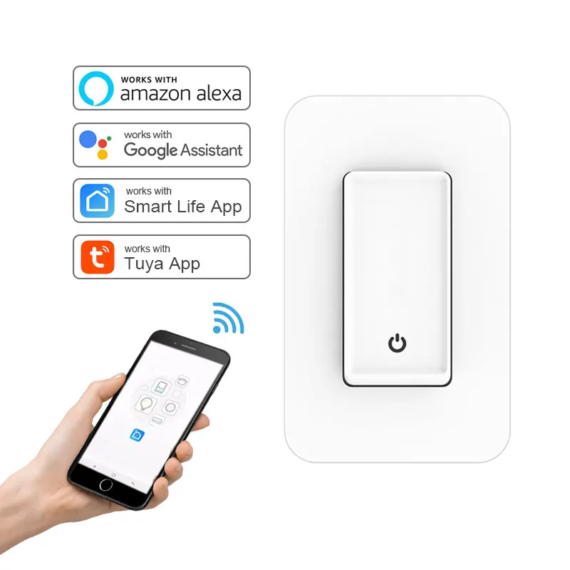 Automatic programmable recessed smart life home wall wifi hotel north america led lights switch