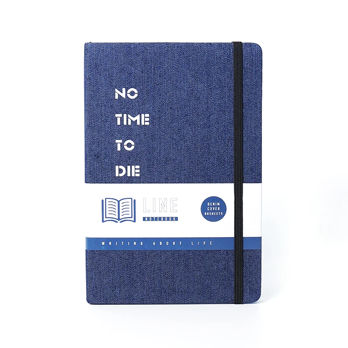 Wholesale Custom Notebooks A4 A5 A6 Cloth Fabric Hardcover Notebook with Pen Holder