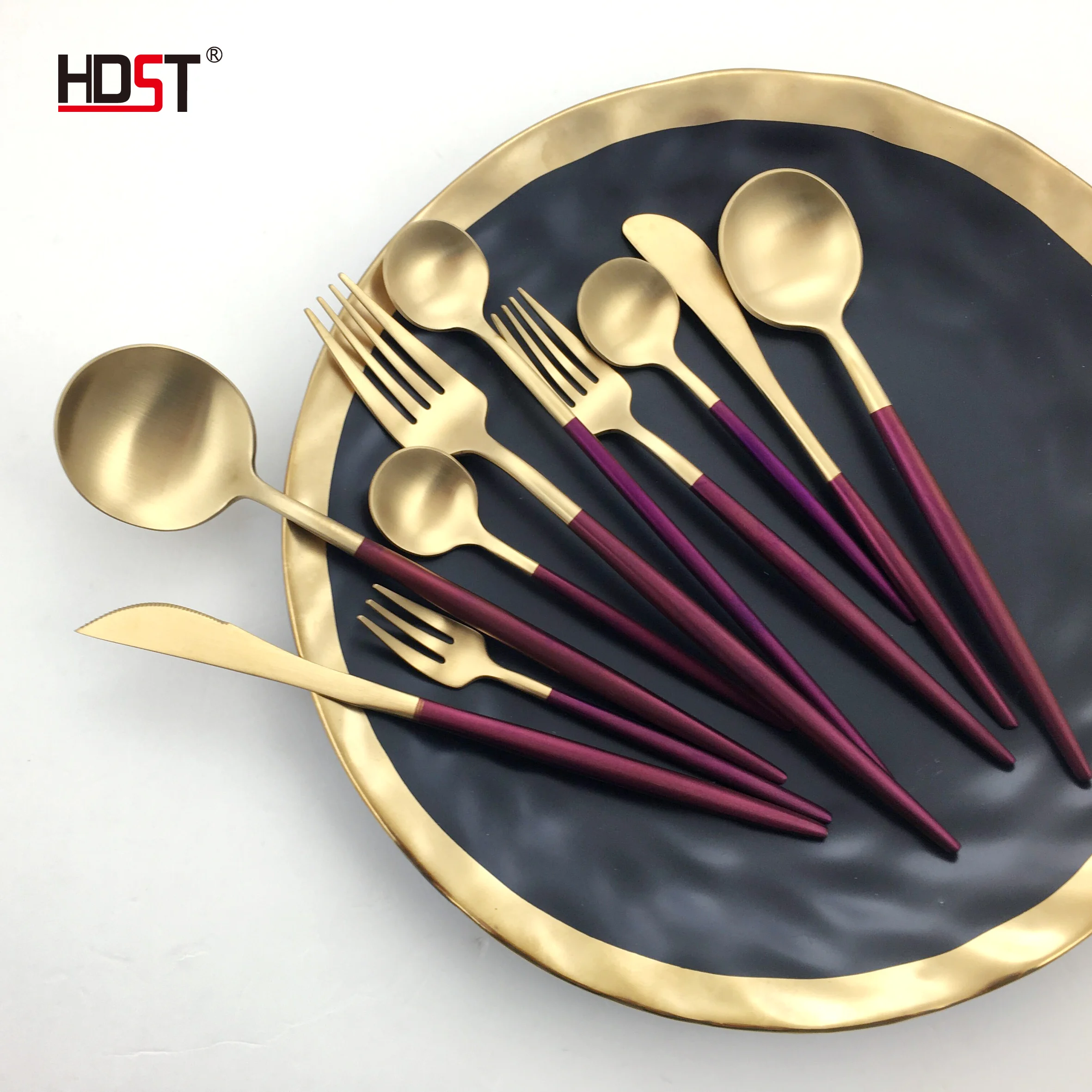 
Cutipol goa flatware luxury gold plated silverware set, Portugal style stainless steel wedding tableware cutlery set 