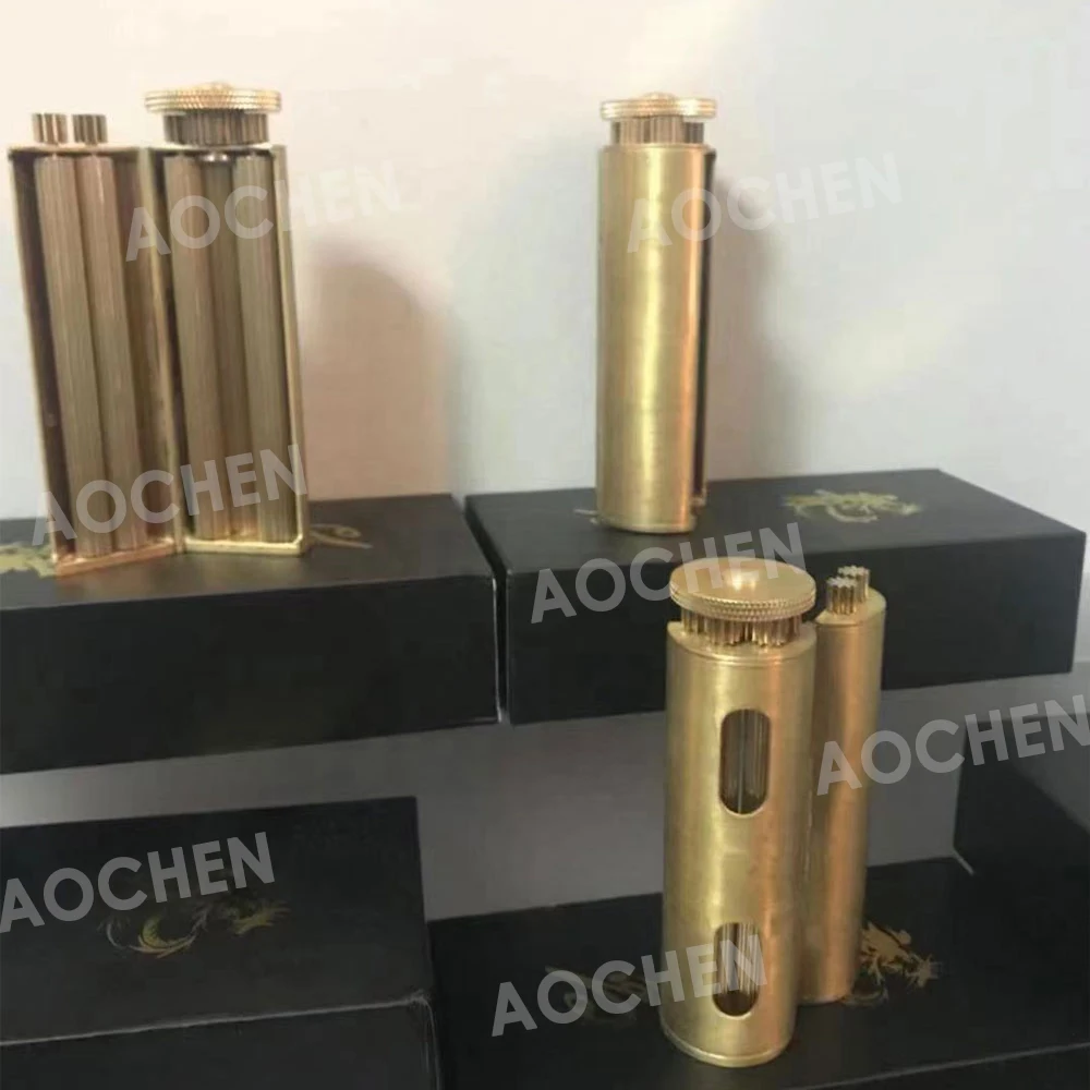 Изготовленный на заказ логотип латунный ручной производитель дыма Роскошная сигарета 70 мм травяная табачная каталка