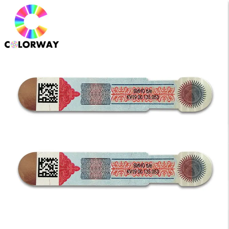 
Customized warranty high quality ticket, antifake sticker with Micro text label ticket 