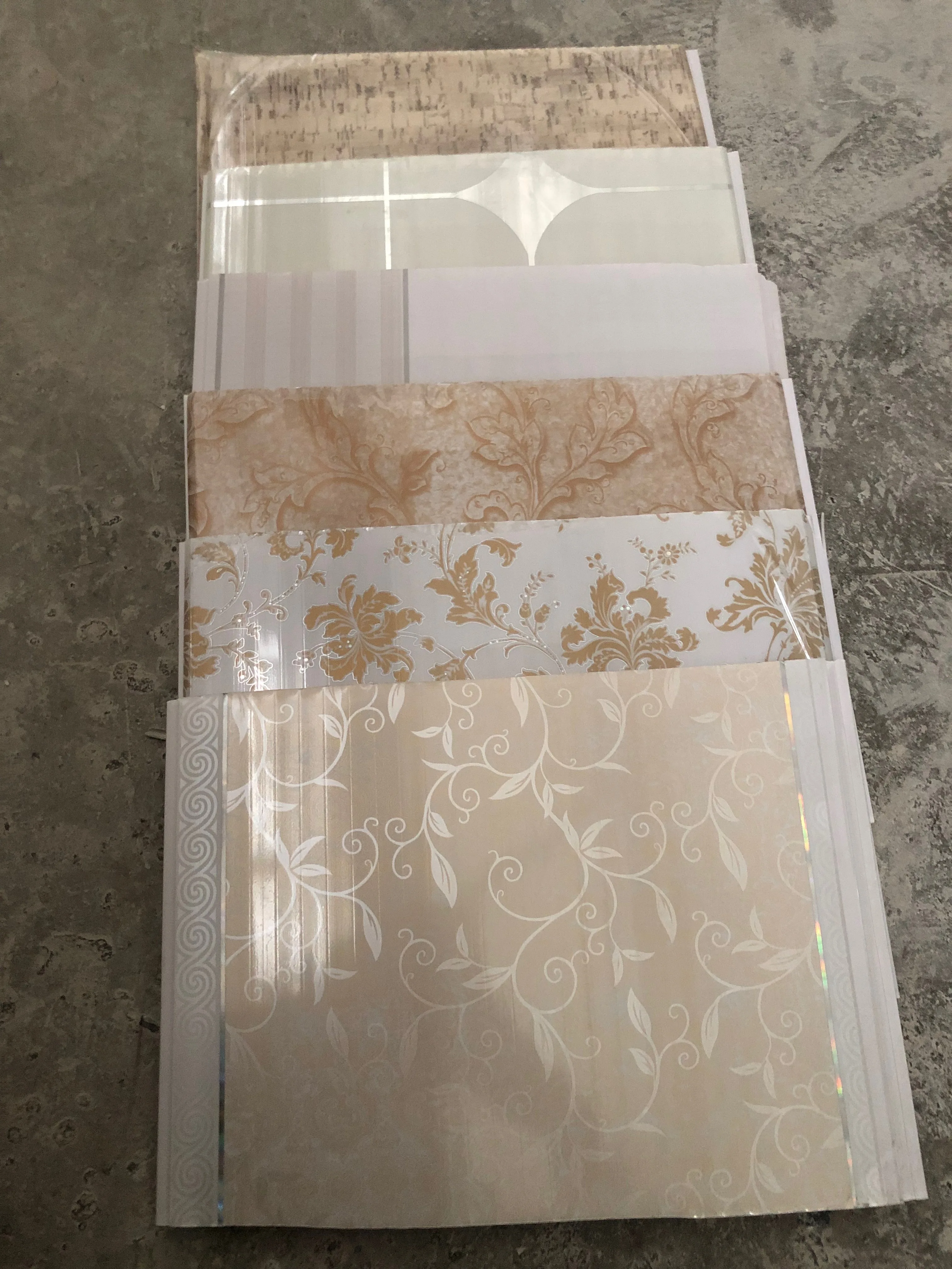 Interior Pvc Ceiling Low Price Hot Stamping PVC panel false ceiling design for South Africa