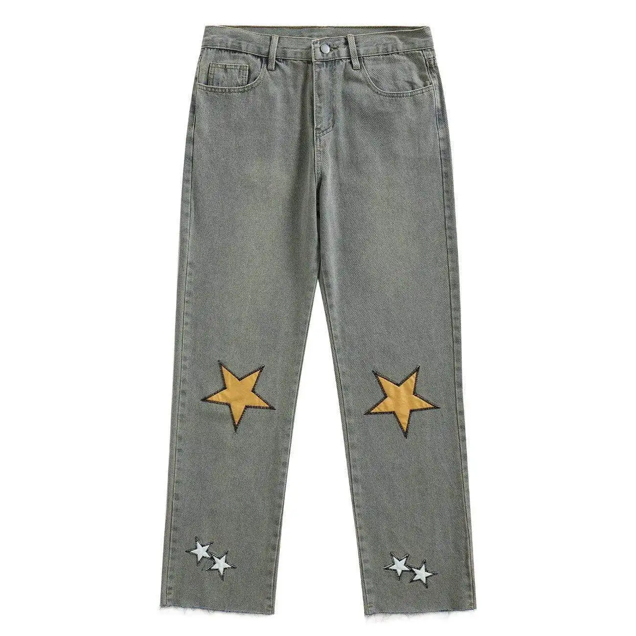 DiZNEW Custom Pattern Men  Denim Jeans Trendy Brand Trousers High Waist Skinny Patchwork Men Denim Pants For Streetwear