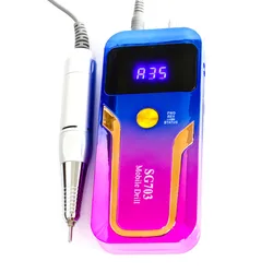 Professional Electric Acrylic strong micromotor Portable manicure salon 35000 rpm cordless Nail Drill Machine