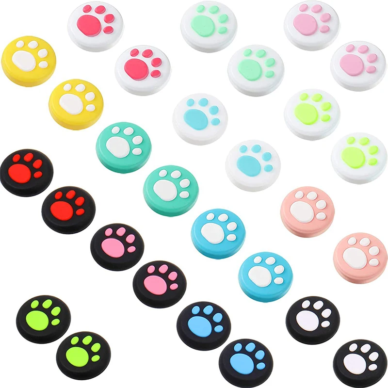 Cat Paw Sakura Thumb Stick Grip Cap Joystick Cover For Sony Playstation Dualshock 4/3 PS5/PS4/PS3/Xbox 360/Switch Pro Controller