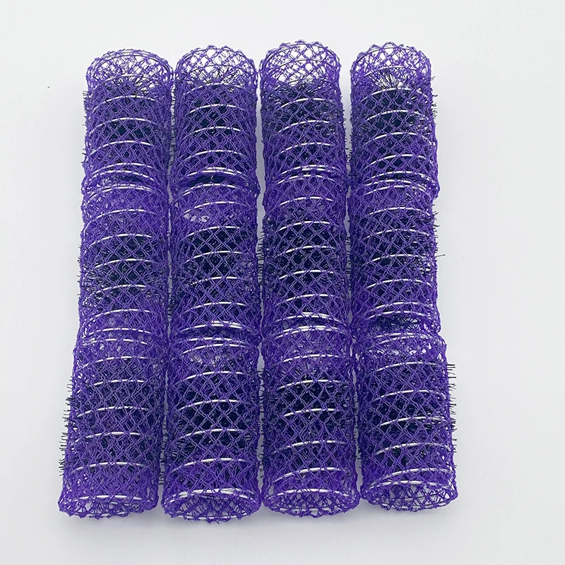 Hot selling Salon Equipments heated Mesh Hair Rollers plastic Hair Roller Clips for DIY Hair Curlers