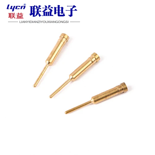 Супер тонкие тестовые иглы с двойным наконечником, штыри для обработки с ЧПУ, разъем, штырь, соединитель, латунный штырь с позолоченным покрытием