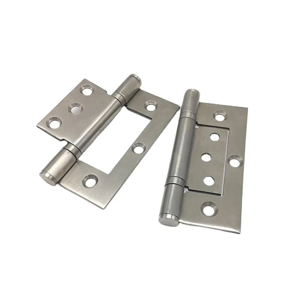Square 4 inches stainless steel smooth ball bearing butterfly door hinge