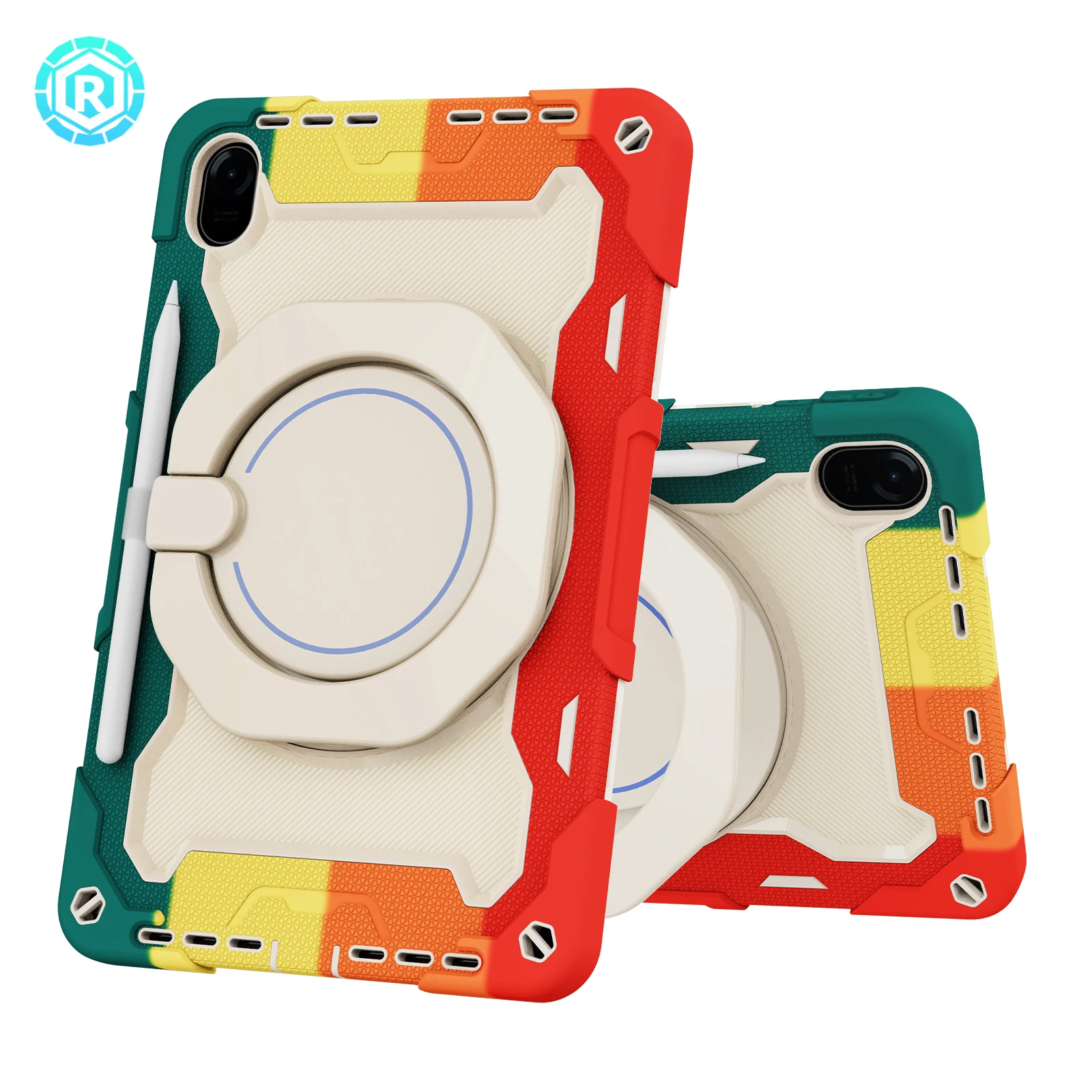 Factory wholesale 2 in 1 Hybrid silicone PC rugged kickstand case handel case sell for Honor Pad 8 8 in tablet case