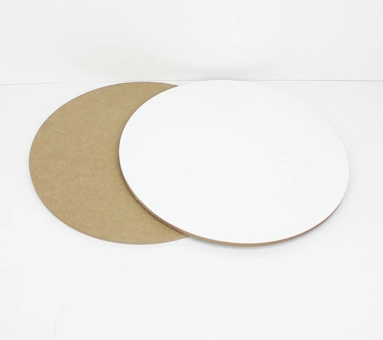 Custom Printable 10 Inch 12'' Single Sided Mdf Wooden Round White Blank Sublimation Welcome Sign Door Hangers with