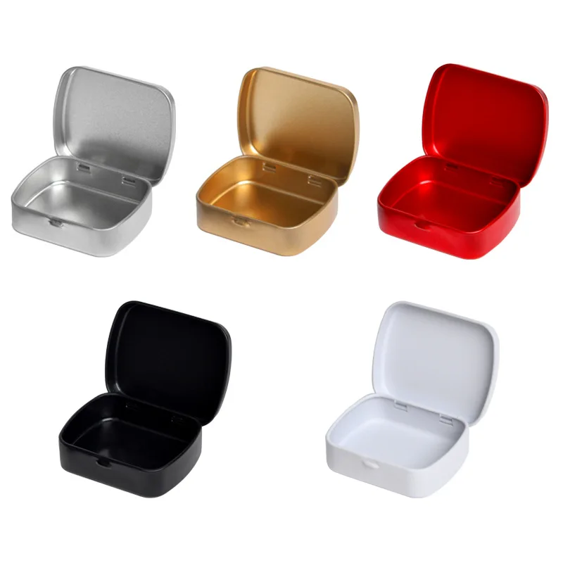 Eco-Friendly Empty Storage  Organizer Mini Tin Box Jewelry Badges Dog Tags Metal Cans With Logo Printed