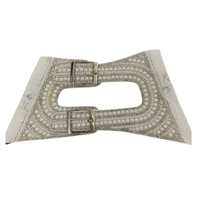 Fashion Accessories Sparkle Bead Shoe Buckles for Sandals for Enhancing PU & EVA Shoes Durable Shoe Parts