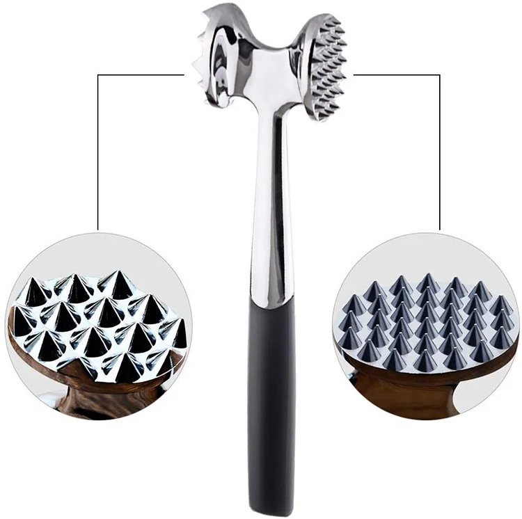 Meat Tenderizer Mallet Pounding Beef Steak Chicken Pork Double sided Meat Hammer