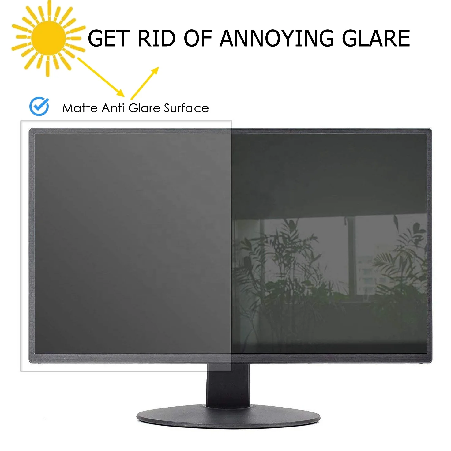 For Computer laptop PC monitor Eyes protection Blue light UV blocking filter Anti Glare film anti-blue light screen protector