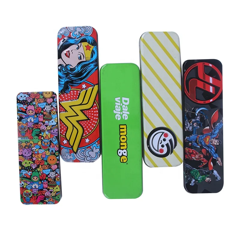  Top Quality Tin Pen Box Pencil Makeup Case