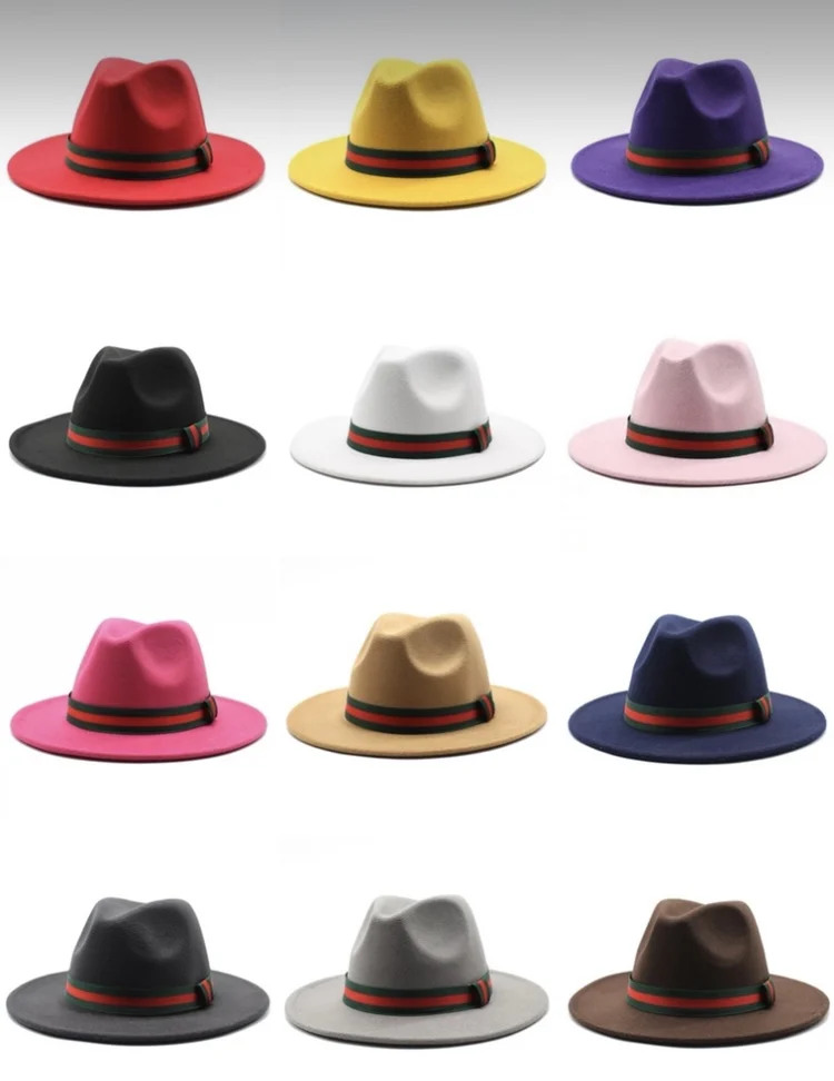 2021 оптовая продажа, женская шляпа Федора на заказ, модная шляпа с широкими полями, шляпы федоры