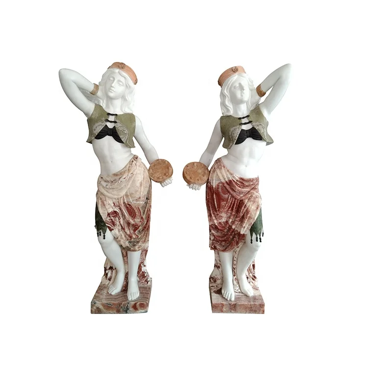 Мраморная Статуэтка для красивой леди ручной работы в натуральную величину