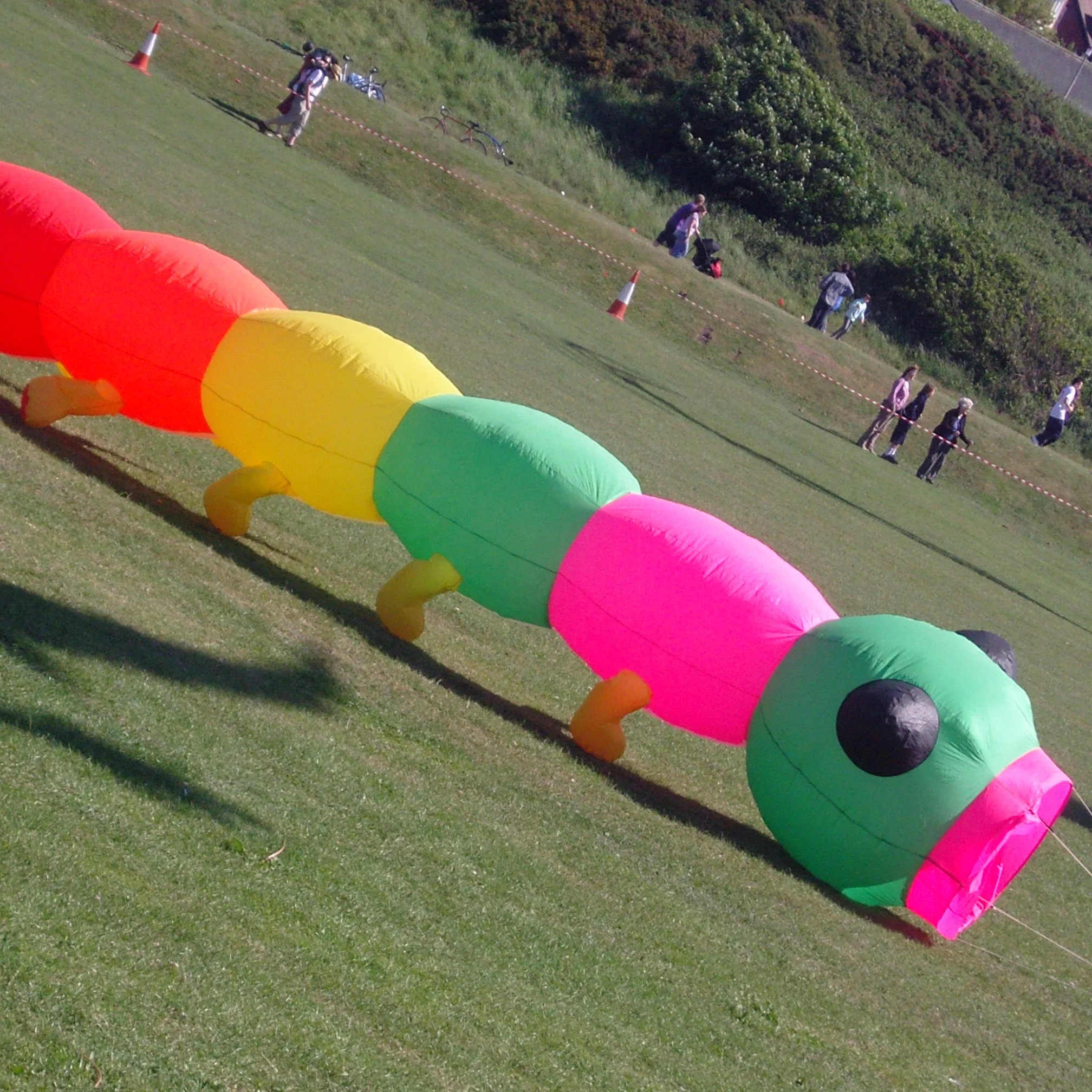 Large inflatable caterpillar kite from weifang kite factory