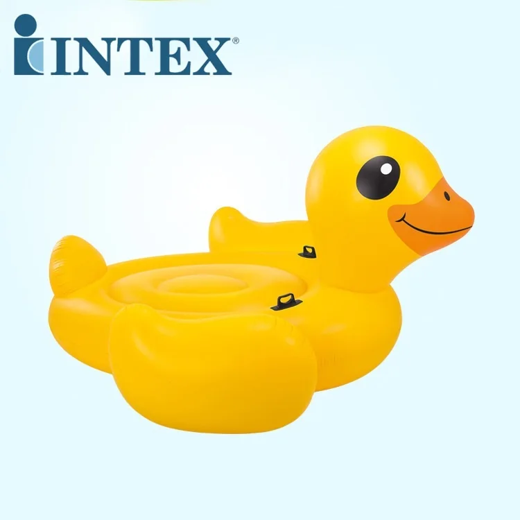 INTEX 56286 Mega yellow duck island float mat inflatable ride-on
