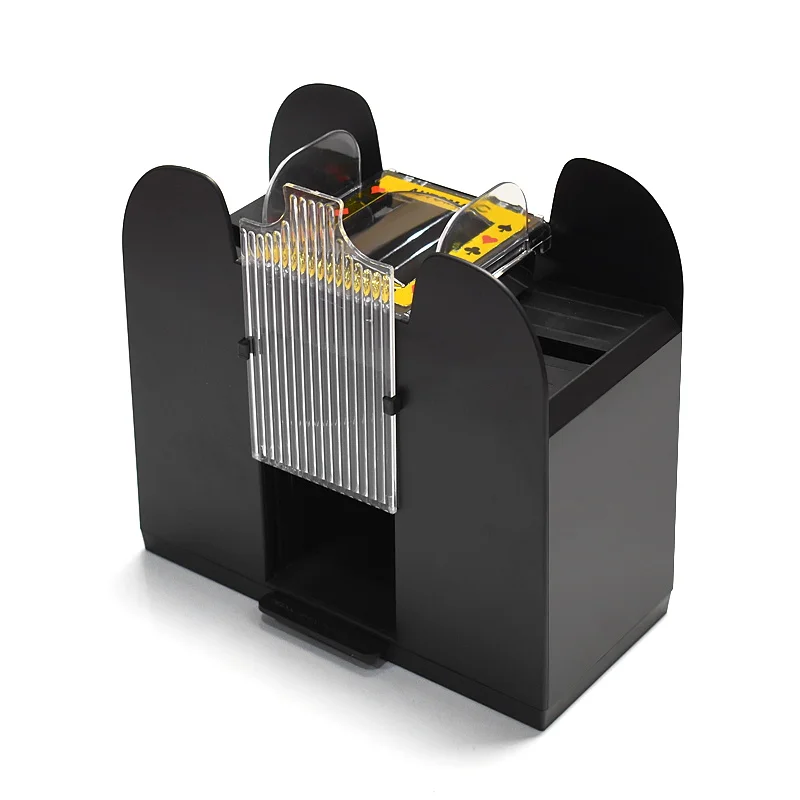 YH 6 decks casino standard shuffling machine automatic playing card shuffler for sale