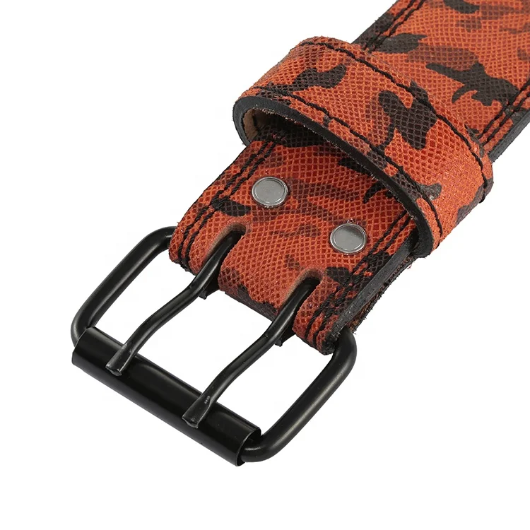 Customized Back Cowhide Competition Power Weightlifting Belt