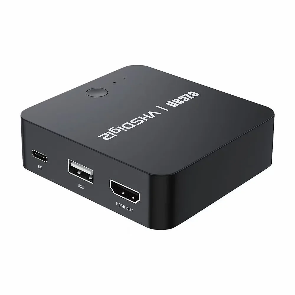 Analog Video Recorder AV Capture VHS To Digital Converter Video Tapes Transfers to Digital Format USB SD Hi8 DVD VCR DVR