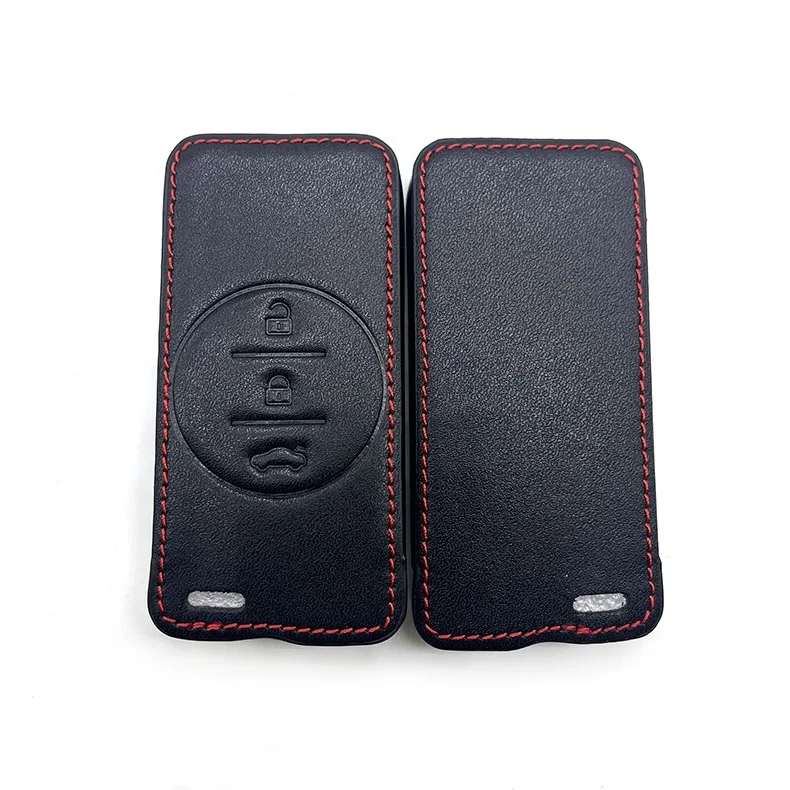 Leather Car Key Cover Case Skin For Chery Tiggo 7 Pro Tiggo 8 Pro Arrizo 5 EQ7 5x 3x Gx Remote Wallet Key Fob Accessories