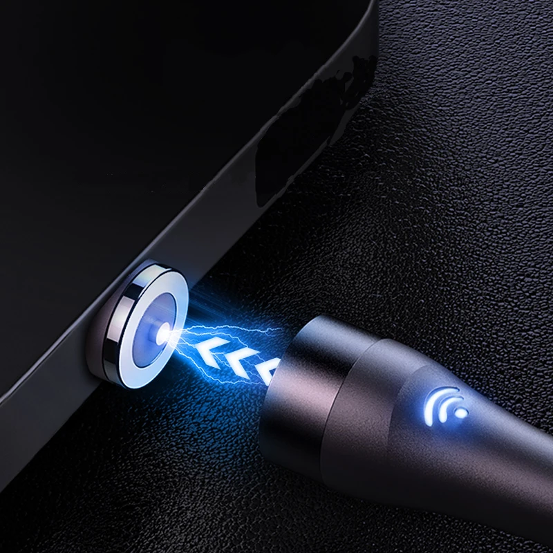 
USB Magnetic Charging Cable 3 In 1 Quick Charge 3A 5A Data Micro Usb Cabel Charger Type-C Cable for Cell Phone iPhone Android 