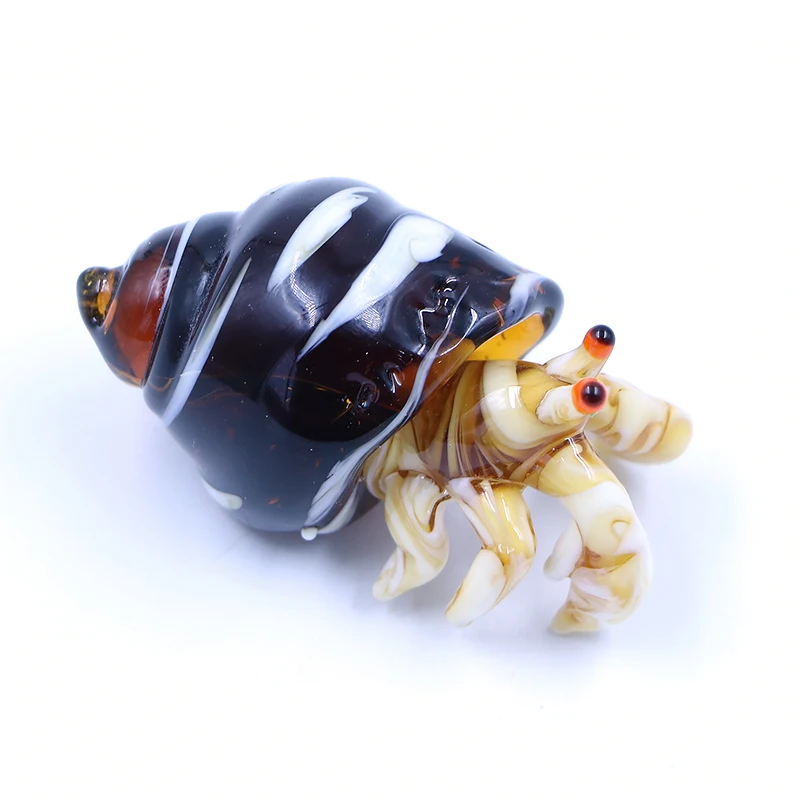 Borosilicate Sea Snail Glass Animal Figurine Hermit Crab Craft Assorted Hand Blown Manufacturers