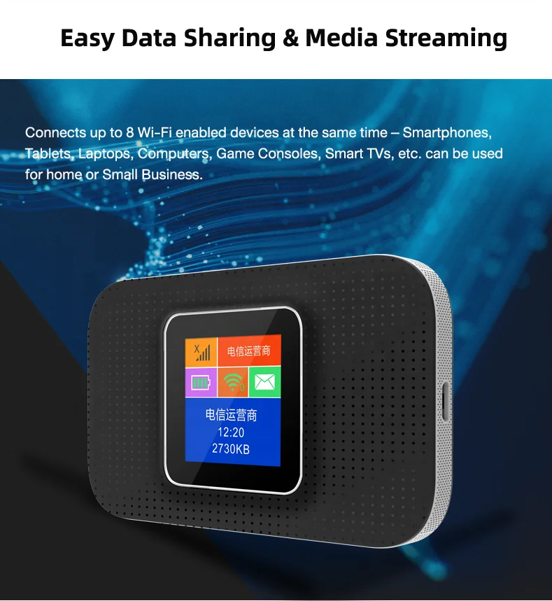 Signalinks Portable 4G LTE MiFi Router 3000mAh Battery Dual Antenna Option WiFi6 Support Type C Interface with sim card slot