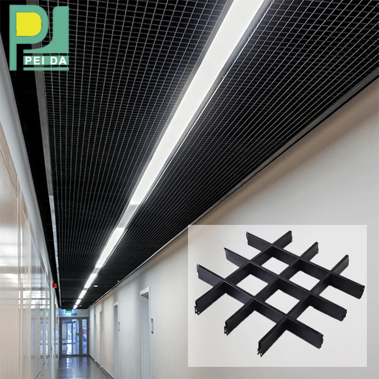 Decorative Metal Suspended Ceiling Tiles Grid Ceiling Design Aluminum