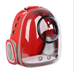 New fashion transparent pet travel cage outdoor dog backpack cat carrier bag pet backpack