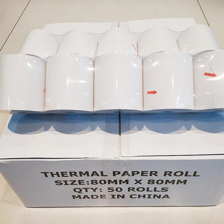 Wholesale 80x80 Cash Register Paper 80mm 57mm Thermal Till Bpa Free Paper Roll For Thermal Printer Pos Paper Roll